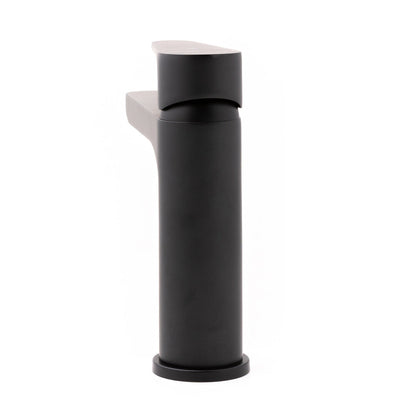 Zwarte lavabokraan 160 mm