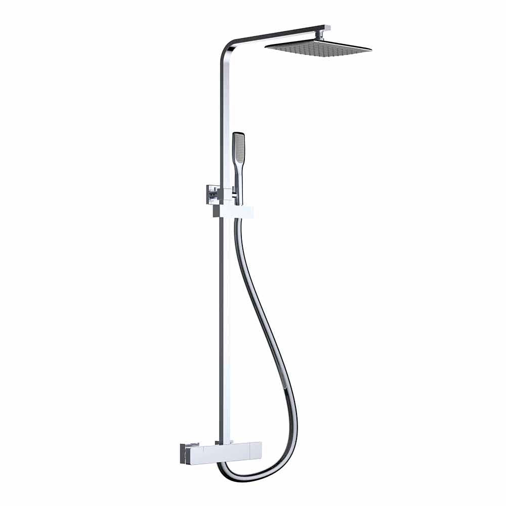 Chrome waterval douchekraan rechthoek
