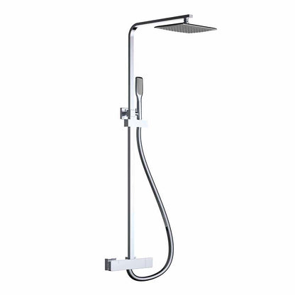 Chrome waterval douchekraan rechthoek