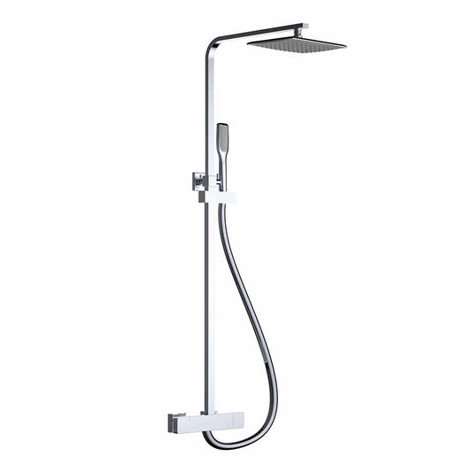 Chrome waterval douchekraan rechthoek