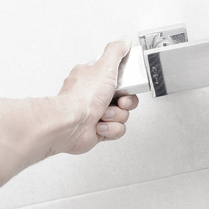 Chrome waterval douchekraan rechthoek