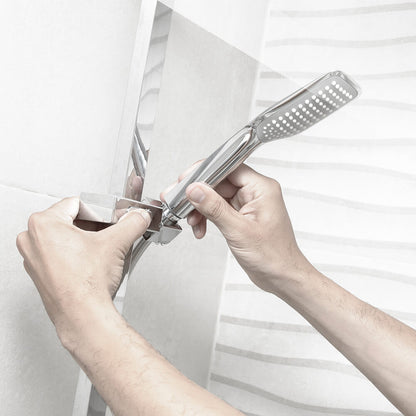 Chrome waterval douchekraan rechthoek